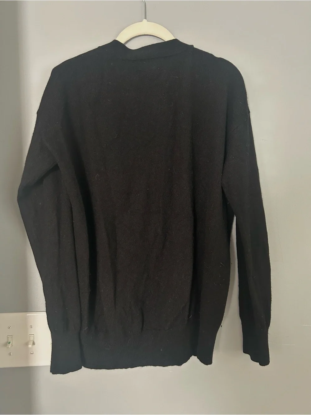 Banana Republic Men’s Black Button-Front Cardigan Sweater